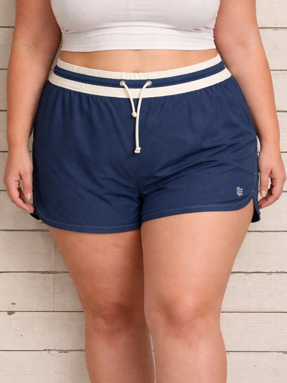 Free Country Navy and White Swim Women’s Swim Shorts Size XXL 18